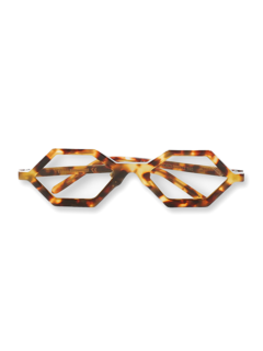 Brown Drazic Hexagonal Glasses