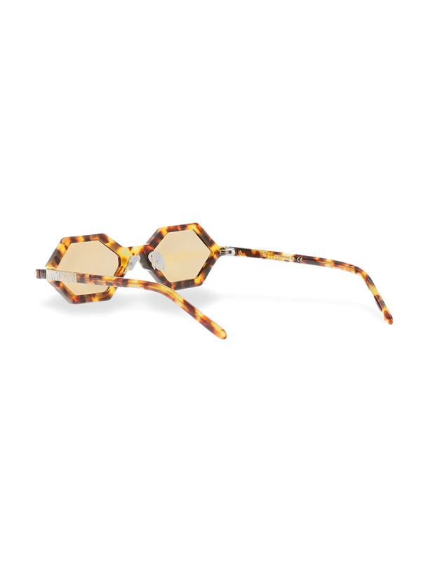 Brown Drazic Hexagonal Glasses