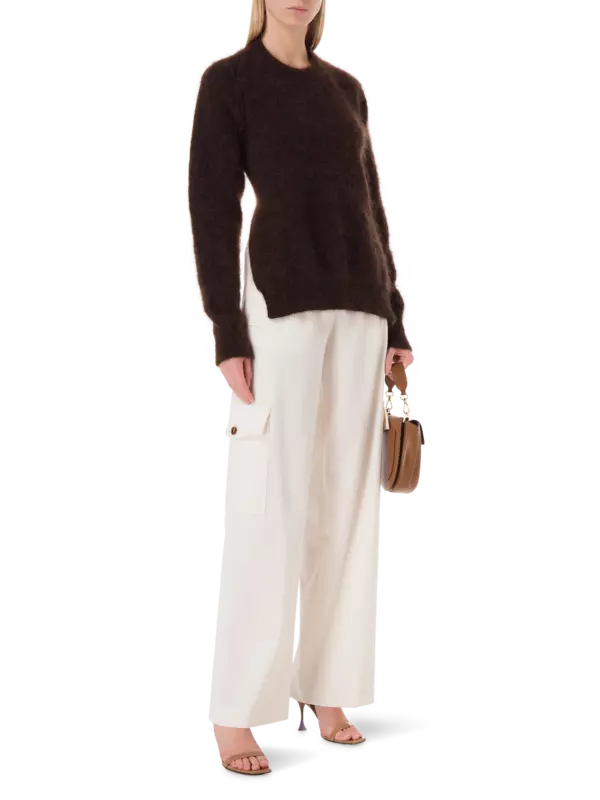 بلوزة محبوكة بدون ظهر