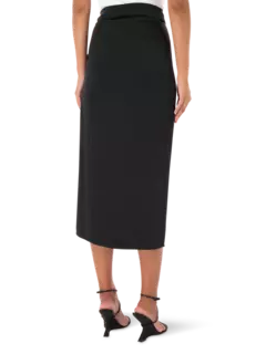 تنورة متوسطة الطول بخصر منخفض