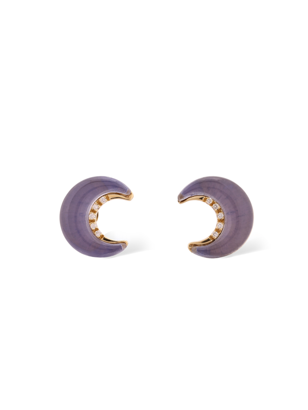"Lunette" Collection 18K Gold Earrings