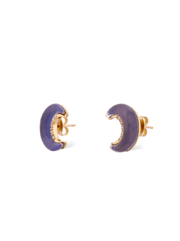 "Lunette" Collection 18K Gold Earrings