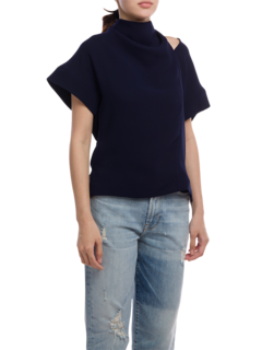 High-Neck Back Tie Top