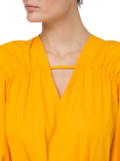 MALENA COTTON SHIRTING TIERED DRESS