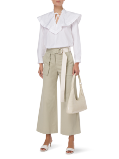 SOFIA LINEN COTTON WIDE LEG TROUSER