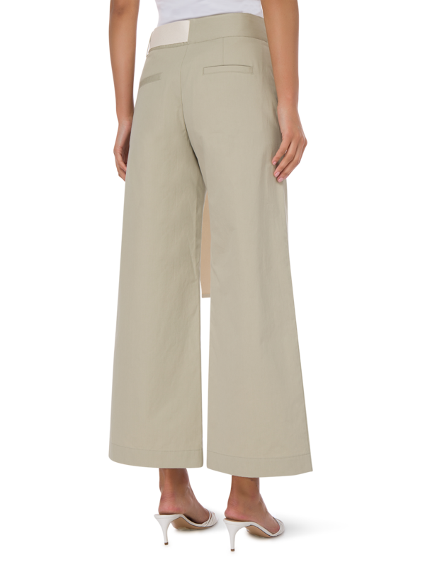 SOFIA LINEN COTTON WIDE LEG TROUSER