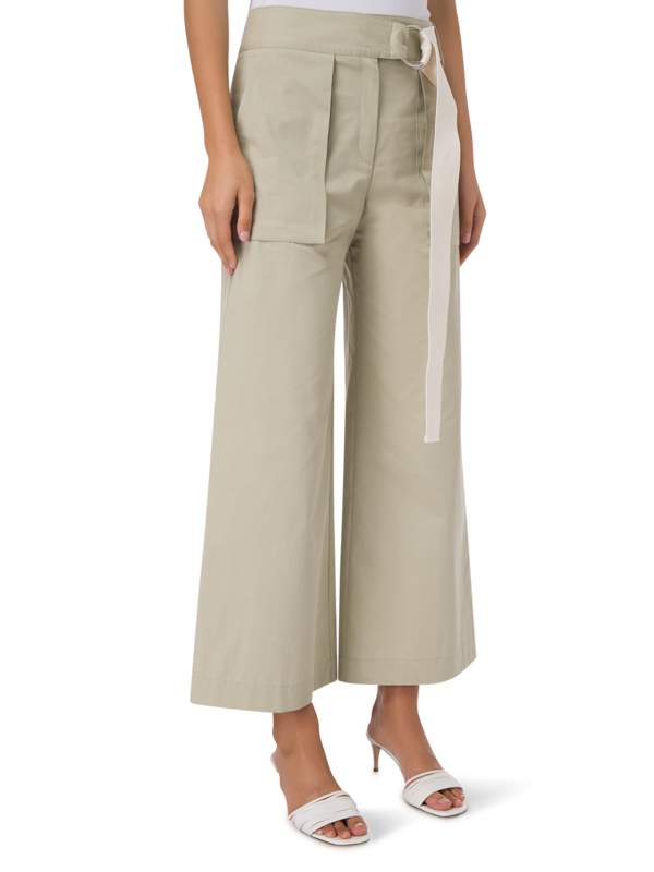SOFIA LINEN COTTON WIDE LEG TROUSER