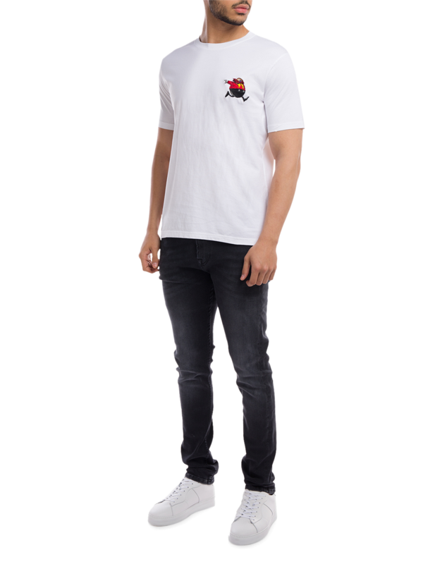 Crewneck T-Shirt with Small Patch