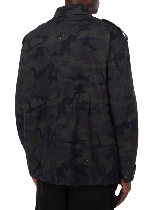 Camouflage-Printed Coat