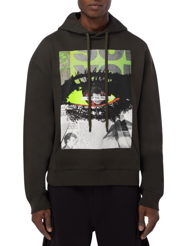 Abstract Printed Hoodie