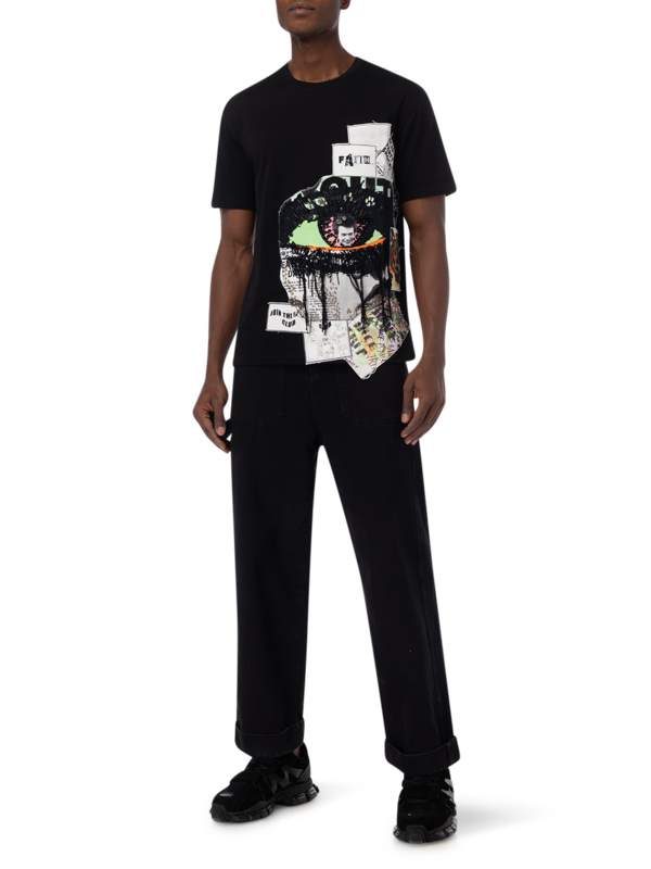 Cotton T-Shirt With Patches