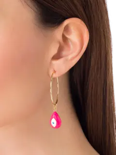 Evil Eye Hoop Earing