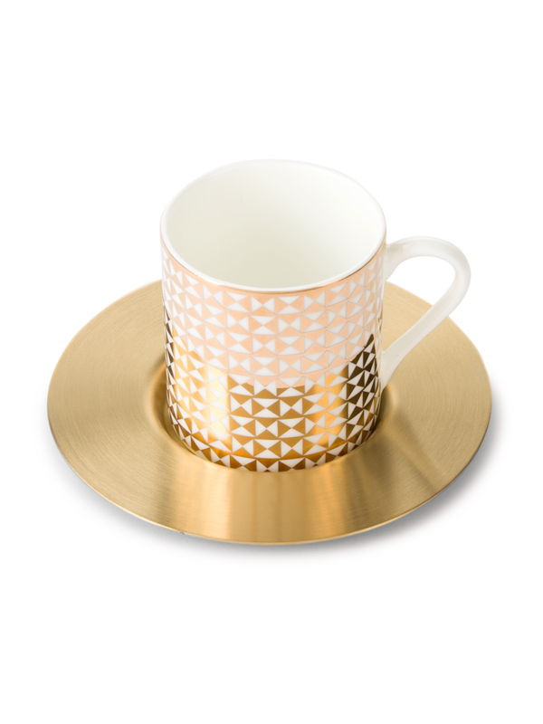 Tri-Gold Espresso- Set of 6 Cups