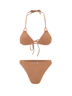 Eva Two Piece Crinkle Bikini Set