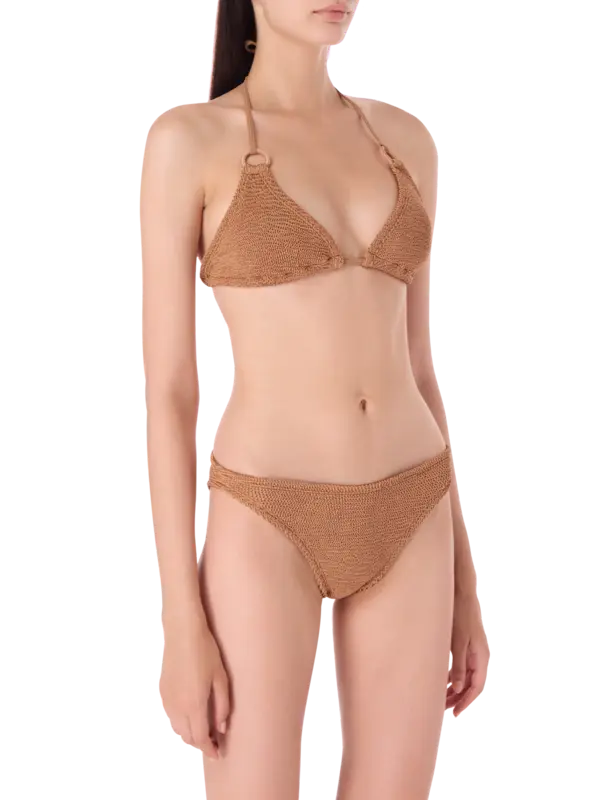 Eva Two Piece Crinkle Bikini Set