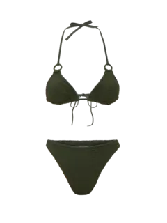 Eva Two Piece Crinkle Bikini Set