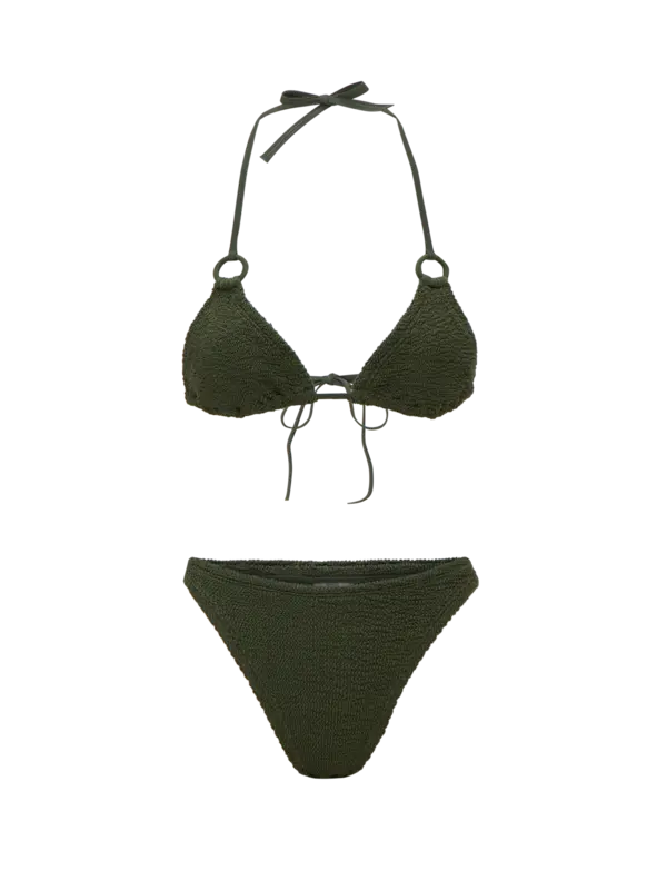Eva Two Piece Crinkle Bikini Set
