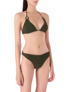 Eva Two Piece Crinkle Bikini Set