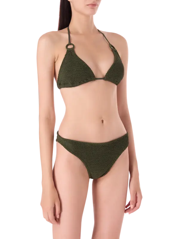 Eva Two Piece Crinkle Bikini Set