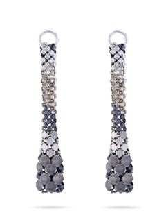 Eiffel Earrings Silver Tone