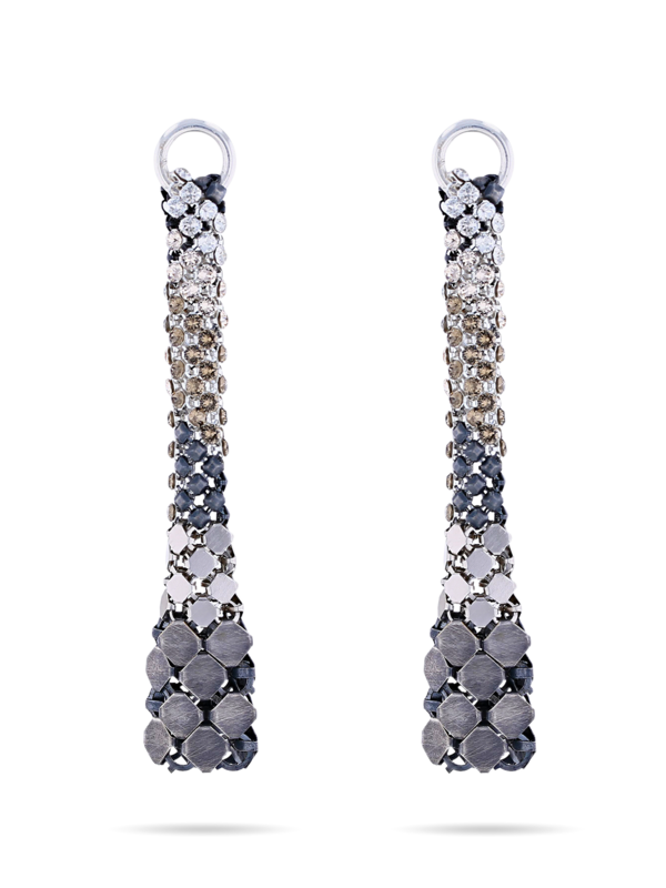 Eiffel Earrings Silver Tone