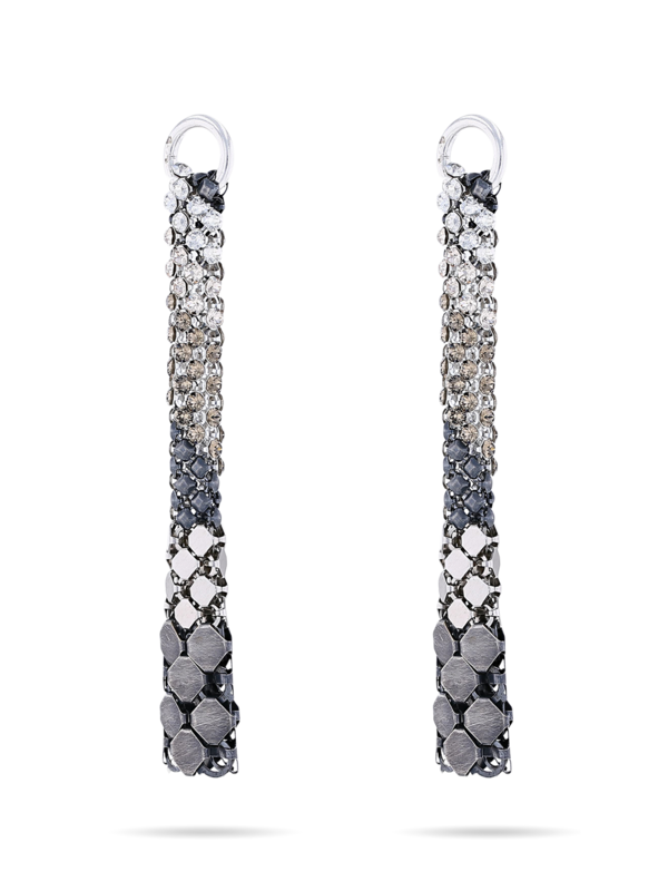 Eiffel Earrings Silver Tone