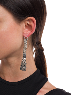 Eiffel Earrings Silver Tone