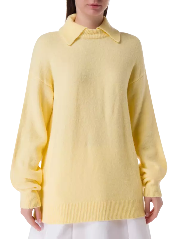 بلوفر دويه سهل الارتداء بفتحة رقبة مستديرة