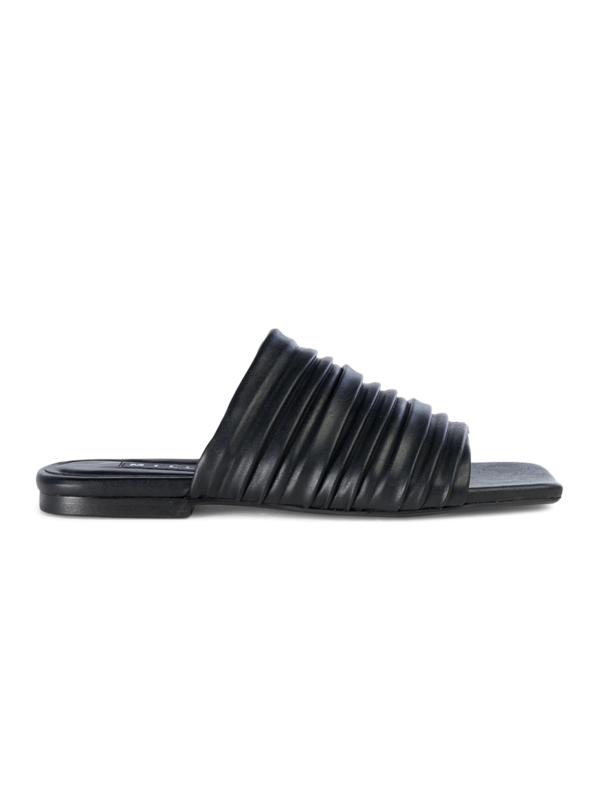Vegan Pleated Slides