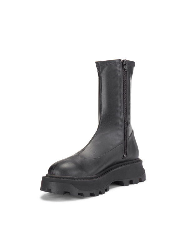 Vegan Scrambler Flat Boots