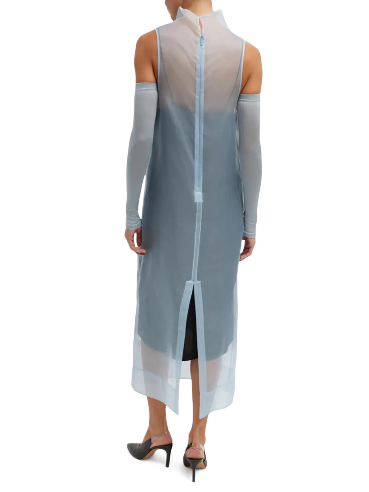 Api Maria Tibi Tibi Melee V-Neck Dress With Organza Lining | THAT