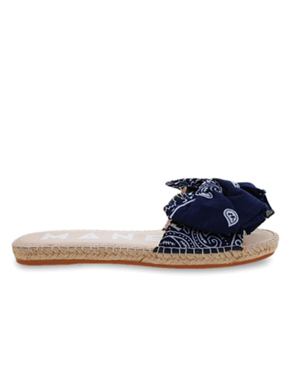 Blue Sandals with Bow