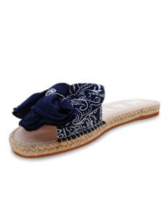 Blue Sandals with Bow