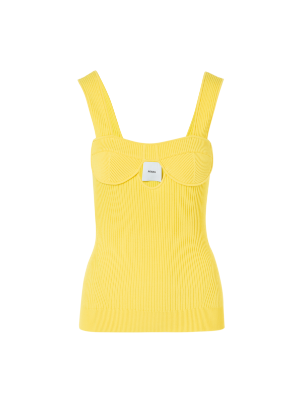 بلوزة فيزو محبوكة بدون أكمام