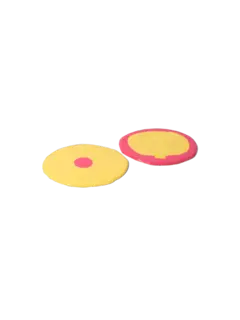 طقم قاعدة أكواب صغيرة من تشكيلة جايتانو بيشي من مجموعة فيش ديزاين، مكون من قطعتين