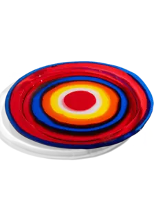 صينية دائرية إكسترا كولور من تشكيلة فيش ديزاين من جايتانو بيشي