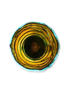 مزهرية بومبيتو لي أمبر من تشكيلة فيش ديزاين من جايتانو بيشي