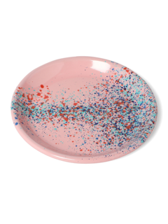 Pink Flow Fest Dessert Plate