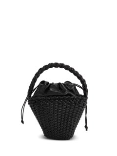 حقيبة توت فيول صغيرة من الجلد