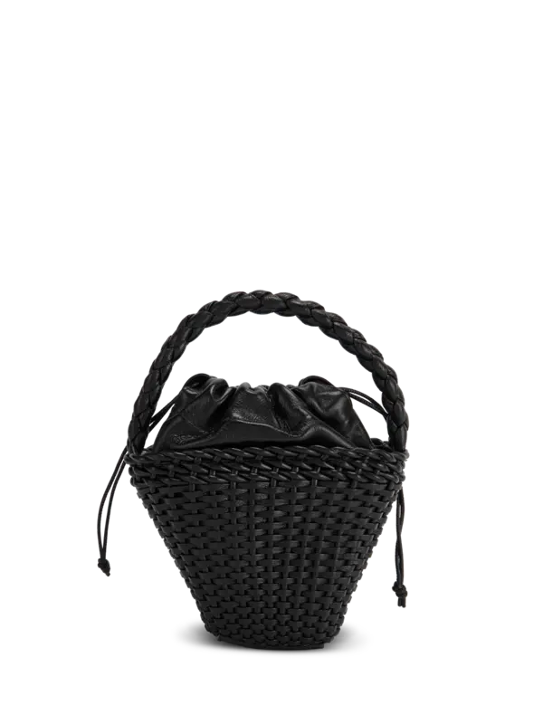 حقيبة توت فيول صغيرة من الجلد