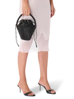 حقيبة توت فيول صغيرة من الجلد