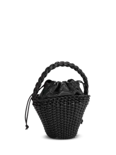 حقيبة توت فيول صغيرة من الجلد