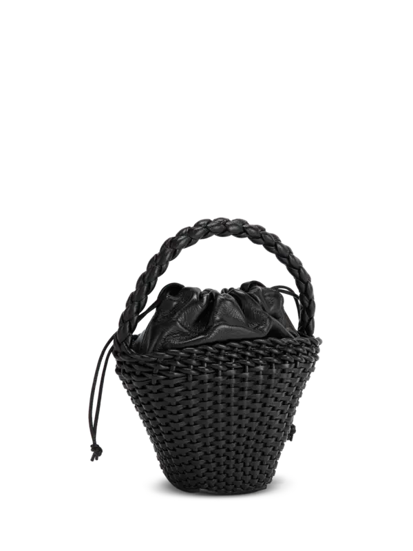 حقيبة توت فيول صغيرة من الجلد