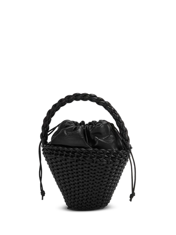 حقيبة توت فيول صغيرة من الجلد