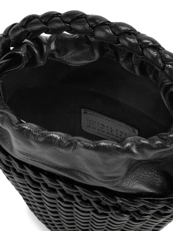 حقيبة توت فيول صغيرة من الجلد