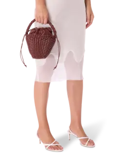 حقيبة توت فيول صغيرة من الجلد