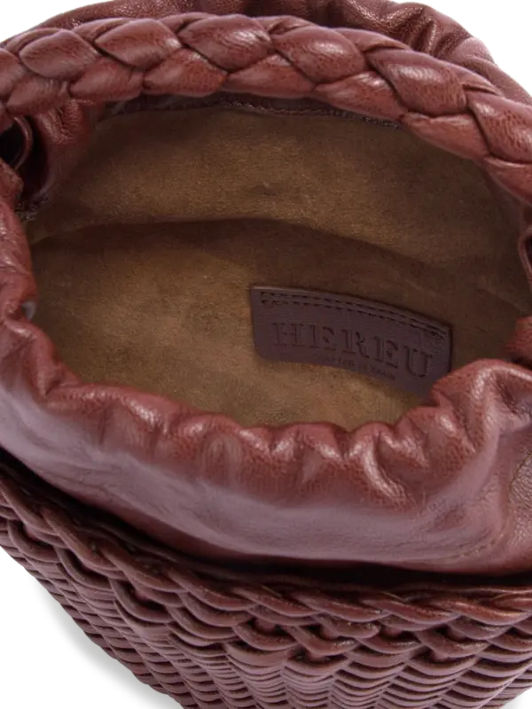 حقيبة توت فيول صغيرة من الجلد