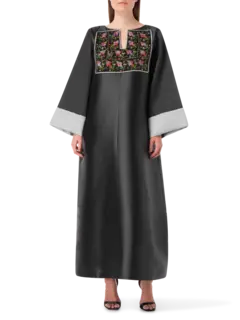 Flowers Embroidery Abaya