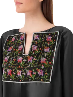 Flowers Embroidery Abaya