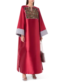 Flowers Embroidery Abaya